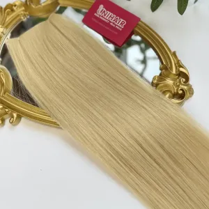 Alternative view of Genius Weft Human Hair Extensions with #613 Color Straight Hair